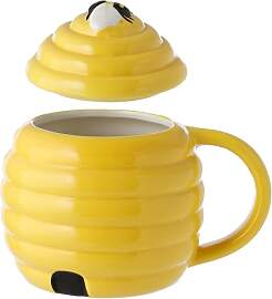 Puckator Bienenstock geformte Tasse aus Keramik
