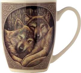 Puckator Lisa Parker Wolf Tasse aus Porzellan