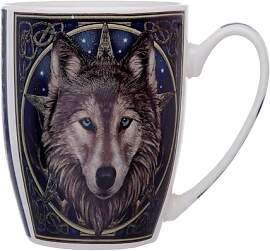 Puckator Lisa Parker Wolfskopf Tasse aus Porzellan
