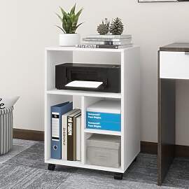 PUNCIA Aktenschrank mit Rollen Büroschrank mit 4