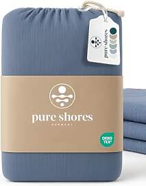 pure shores - Musselin Bettwäsche 135x200 |