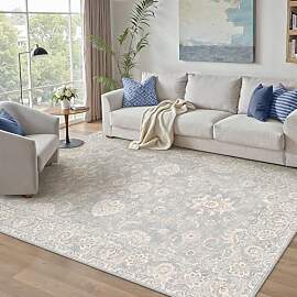 PureCozy Blau Teppich Wohnzimmer 160x230cm