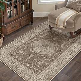 PureCozy Braun Teppich Wohnzimmer 120x170cm