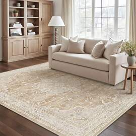 PureCozy Braun Teppich Wohnzimmer 160x230cm
