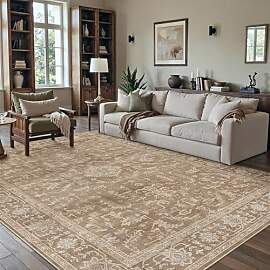 PureCozy Braun Teppich Wohnzimmer 160x230cm