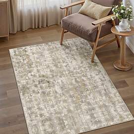 PureCozy Braun Teppich Wohnzimmer 80x150
