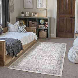 PureCozy Grau Teppich Wohnzimmer 120x170cm