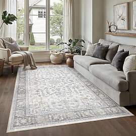 PureCozy Grau Teppich Wohnzimmer 160x230cm