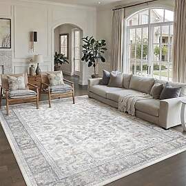 PureCozy Teppich Wohnzimmer 240x300cm Waschbarer