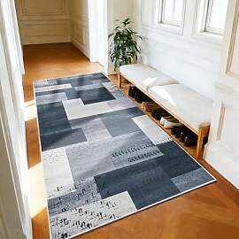 Puremy Moderner Flur Teppich, Waschbare Kurzflor