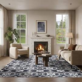 Puremy Teppich Wohnzimmer 160X220cm, Mit