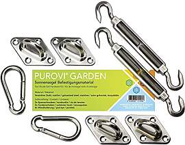 Purovi® Garden Sonnensegel Befestigung Halterung