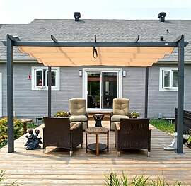 PURPLE LEAF Aluminium Pergola 3 x 3.65 m