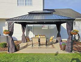 PURPLE LEAF Gartenpavillon 3.35 x 4.25 m Pavillon