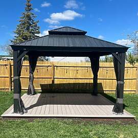 PURPLE LEAF Gartenpavillon 3.65 x 3.65 m Pavillon