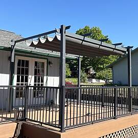 PURPLE LEAF Pergola 2.8 x 4 m Wasserdicht Stabil