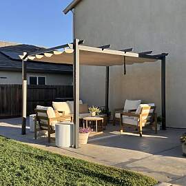 PURPLE LEAF Pergola 3.65 X 4.85 m Wasserdicht