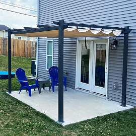 PURPLE LEAF Pergola 3 x 3 m Wasserdicht Stabil