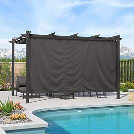 PURPLE LEAF Pergola 3 x 4 m mit Seitenwänden