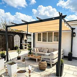 PURPLE LEAF Pergola 3 x 4 m Wasserdicht Stabil