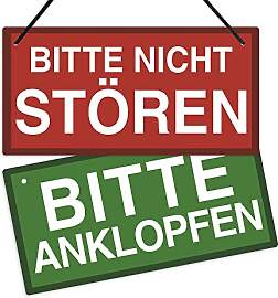 Putuo Decor Bitte Nicht Stören Schild, Bitten