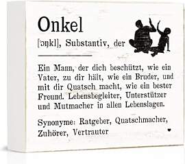 Putuo Decor Holzbox-Schild Onkel – Definition im 