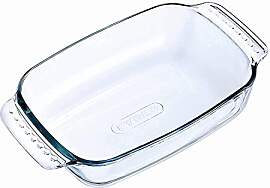 Pyrex 228B000 Bräter rechteckig, Glas,