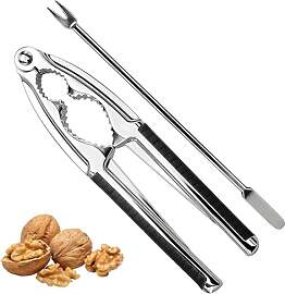 QACUU Nussknacker Und Walnussknacker Set Für