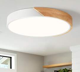Qamra LED Deckenleuchte, Weiß Deckenlampe, 40cm