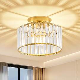 Qamra Moderne Deckenleuchte Gold Kristall