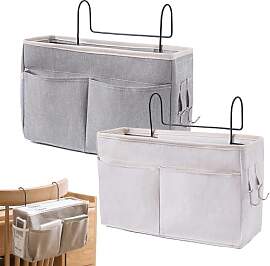 Qanye 2 Stücke Bett Organizer zum Einhängen,