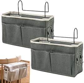 Qanye 2 Stücke Bett Organizer zum Einhängen,