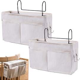 Qanye 2 Stücke Bett Organizer zum Einhängen,