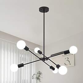QAREHL Kronleuchter Modern Wohnzimmerlampe, 6