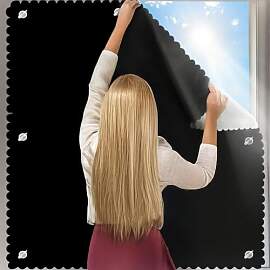 QaZanteiar Dachfenster Rollo, Schwarz B96×H100cm, 