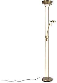 Qazqa - Modern Bronzene Stehleuchte I Stehlampe I