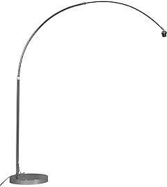 Qazqa - Moderne Bogenlampe chrom verstellbar ohne