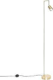 Qazqa - Moderne Stehlampe Messing verstellbar -