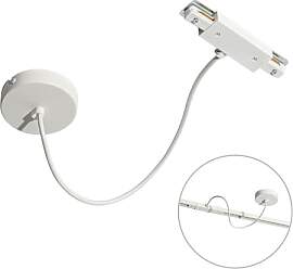 QAZQA - Stromzufuhr mit runder Montageplatte für