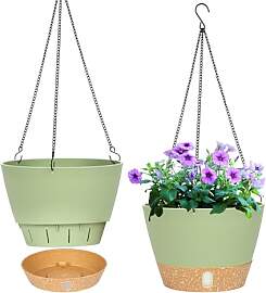 QCQHDU 2 Stück 20 cm Blumenampel Hängend ür