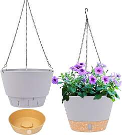 QCQHDU 2 Stück 20 cm Blumenampel Hängend ür
