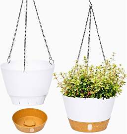 QCQHDU 2 Stück 20 cm Blumenampel Hängend ür