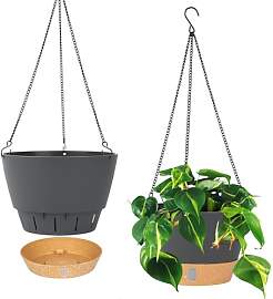 QCQHDU 2 Stück 25,4 cm Blumenampel Hängend ür