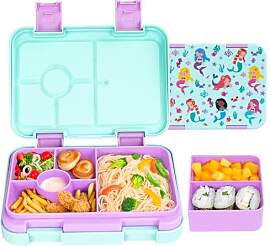 QCQHDU Brotdose Kinder mit 6 Fächern - Lunchbox