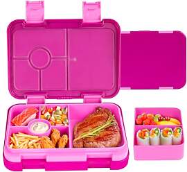QCQHDU Brotdose Kinder mit 6 Fächern - Lunchbox