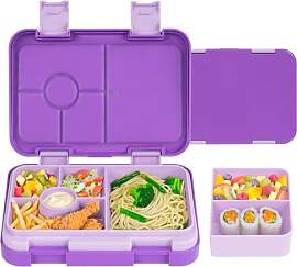 QCQHDU Brotdose Kinder mit 6 Fächern - Lunchbox
