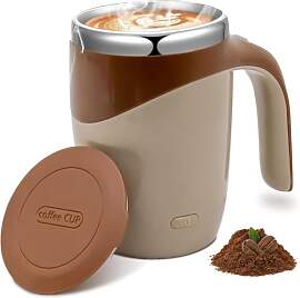 Qcwwy Selbstrührende Kaffeetasse, USB-Aufladung,