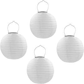 Qedertek Solar Lampions 4 Stück 30cm Solar LED