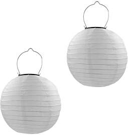 Qedertek Solar Lampions Außen 2 Stück 20cm LED