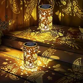 Qedertek Solarlampen für Außen Garten, 2 Stück